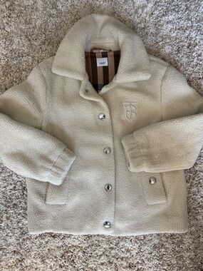 Burberry Wool Faux Fur Jacket